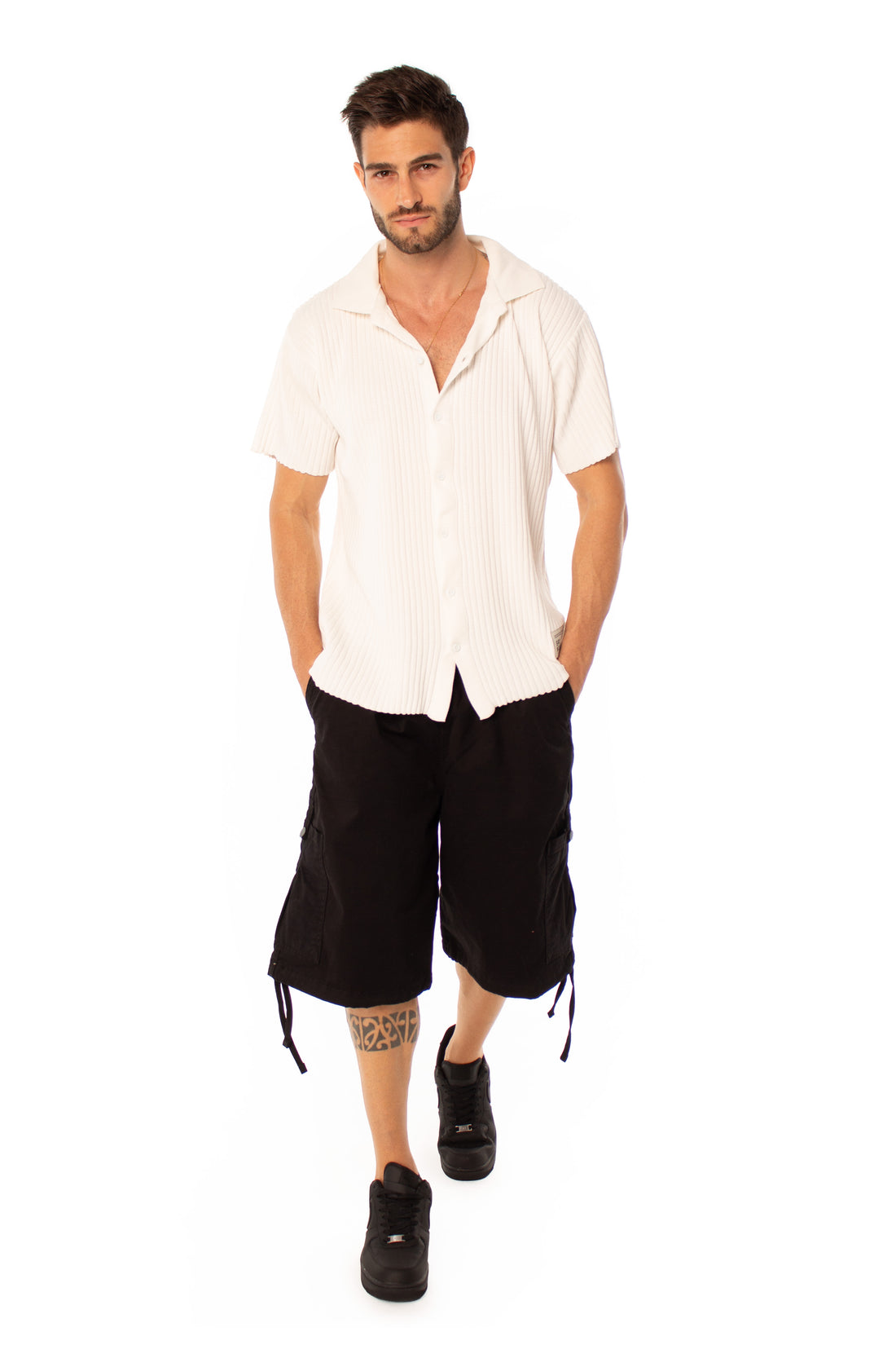 Black Cargo Shorts