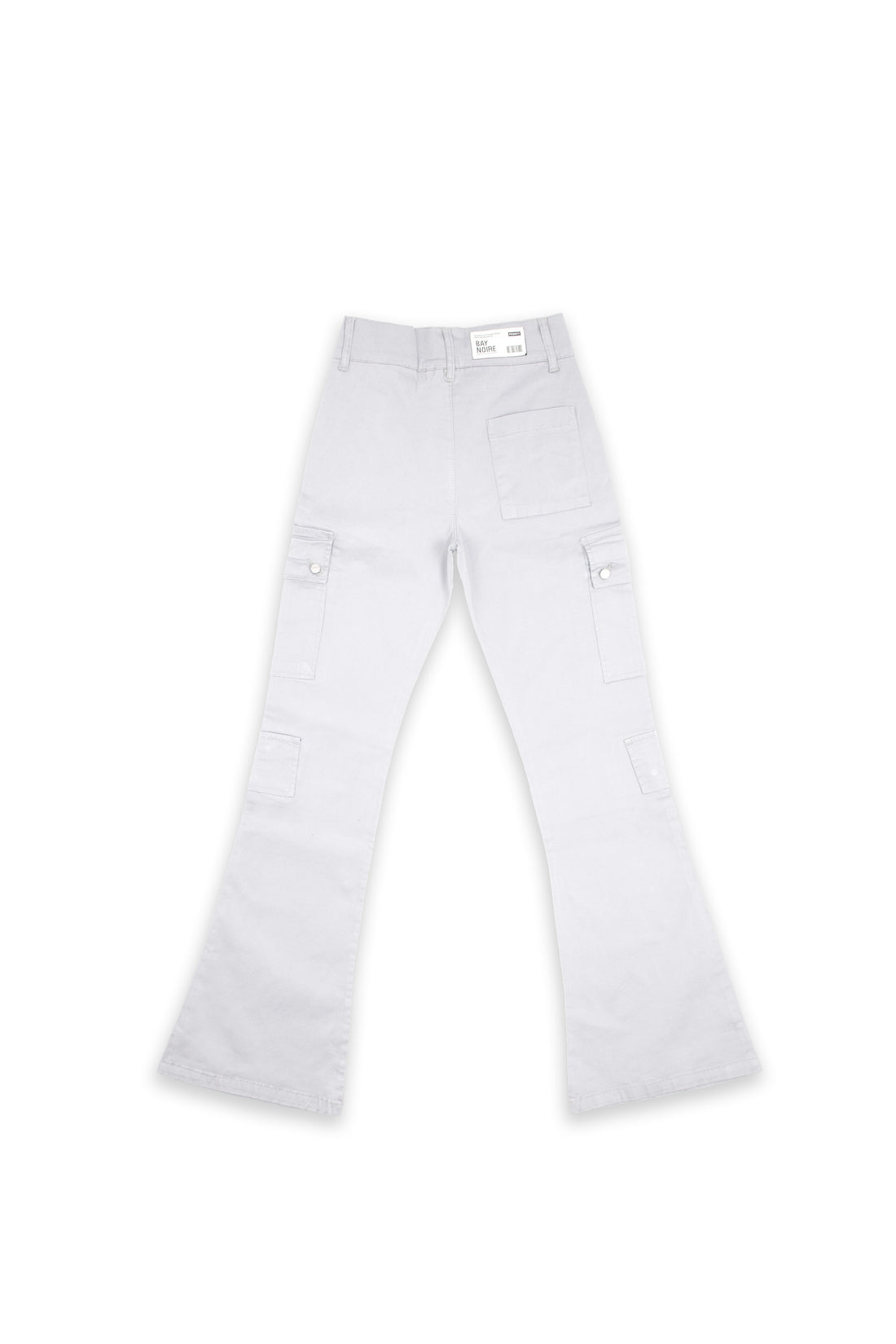 White Wide Leg Cargo Pants