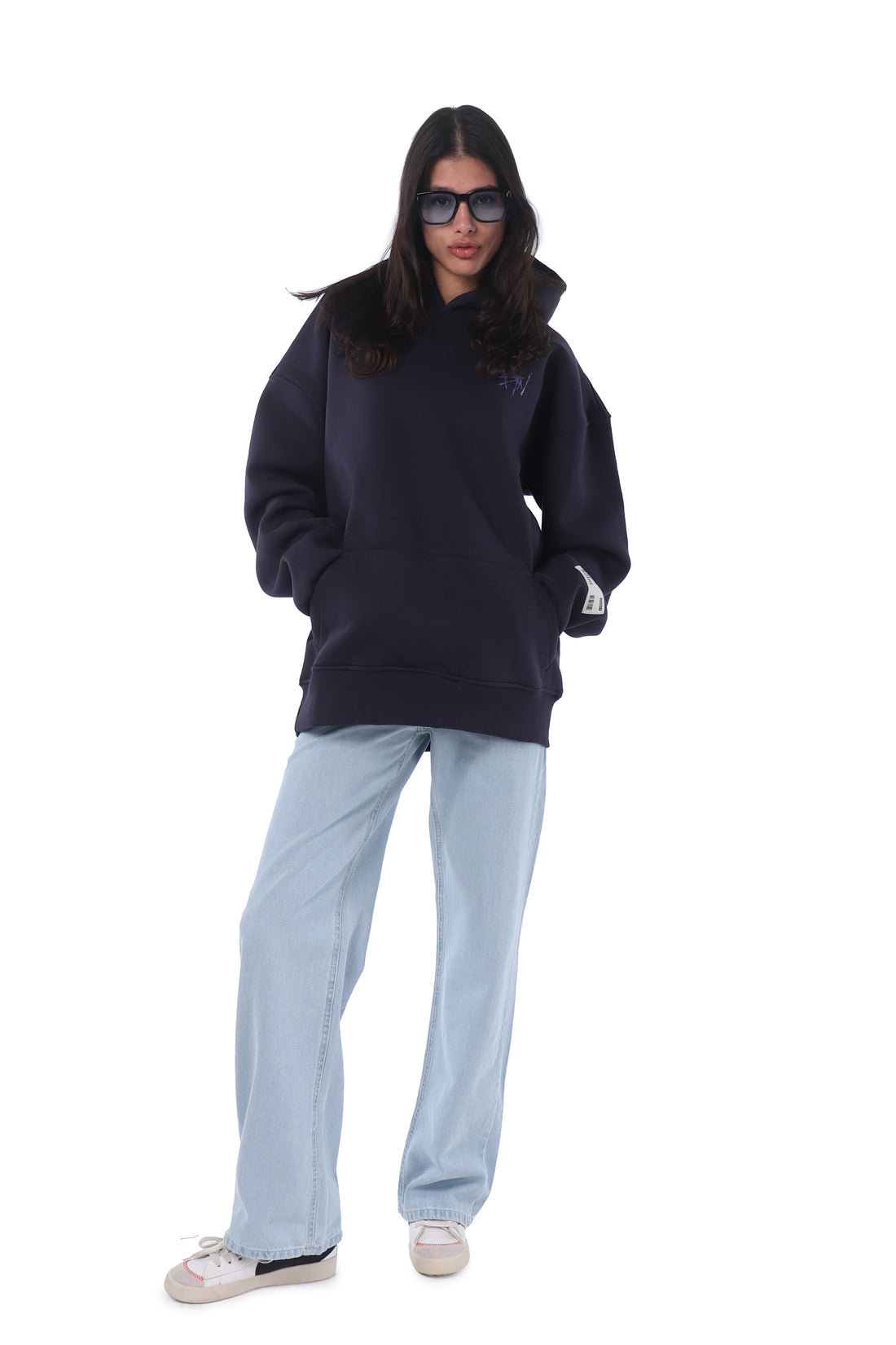 Navy BYN EX Oversized Hoodie