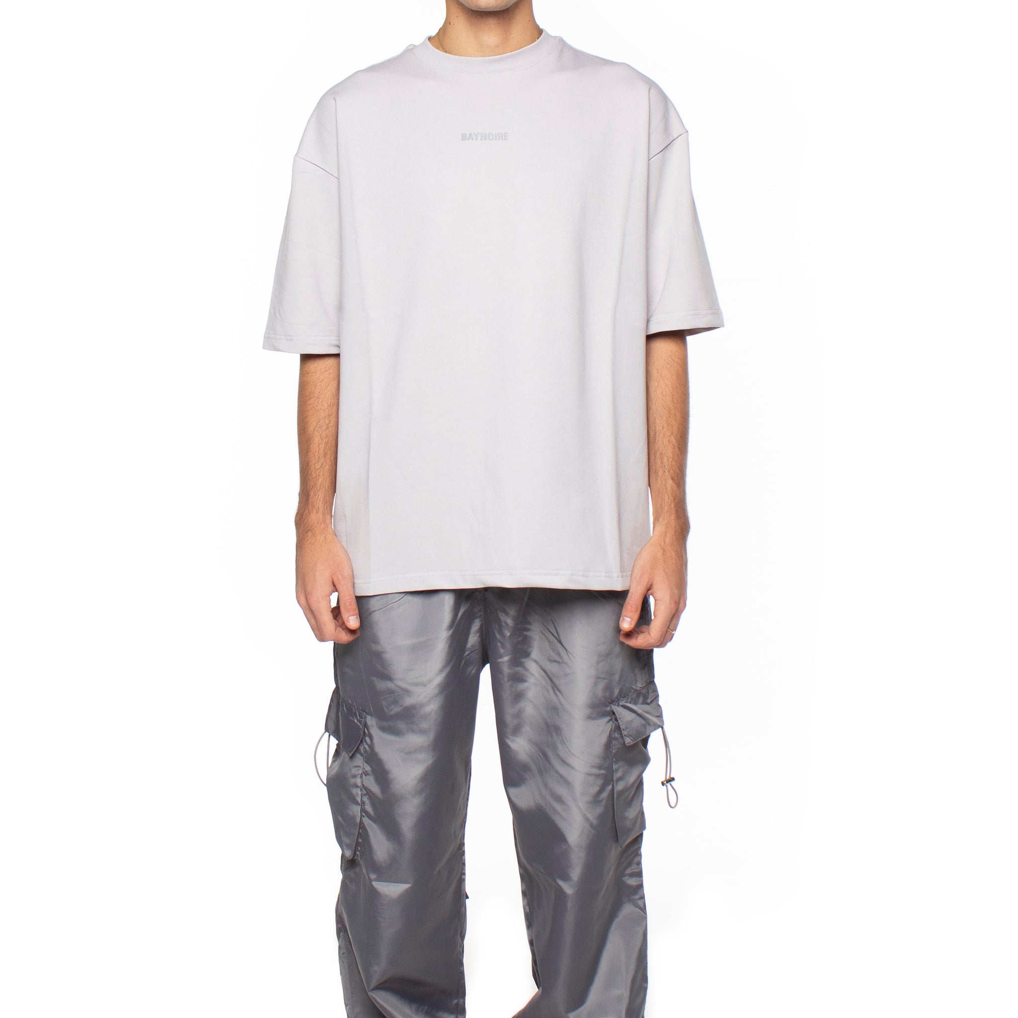 Dark Grey Parachute Cargo Pants V2