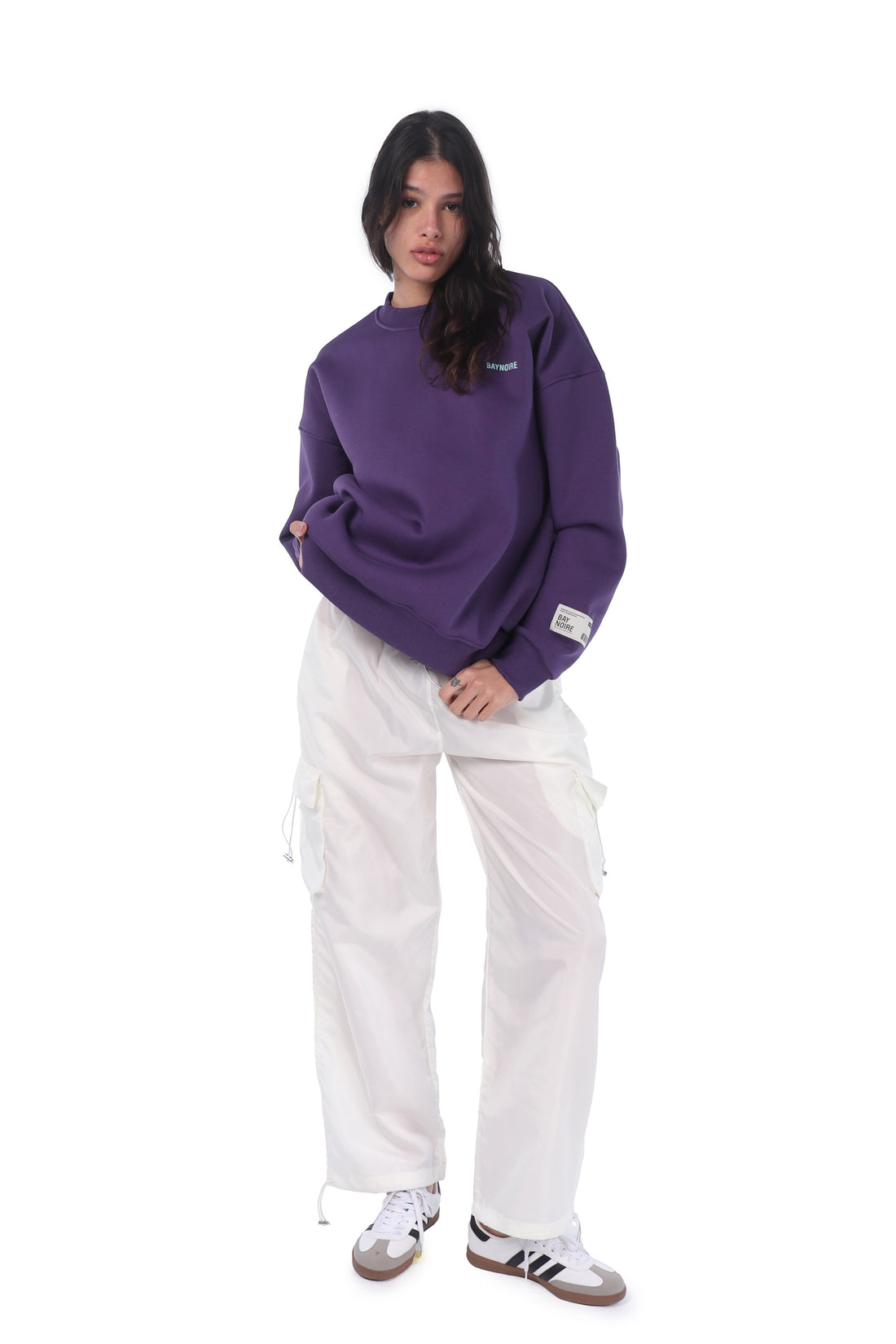 Purple Logo PL Oversized Sweatshirt