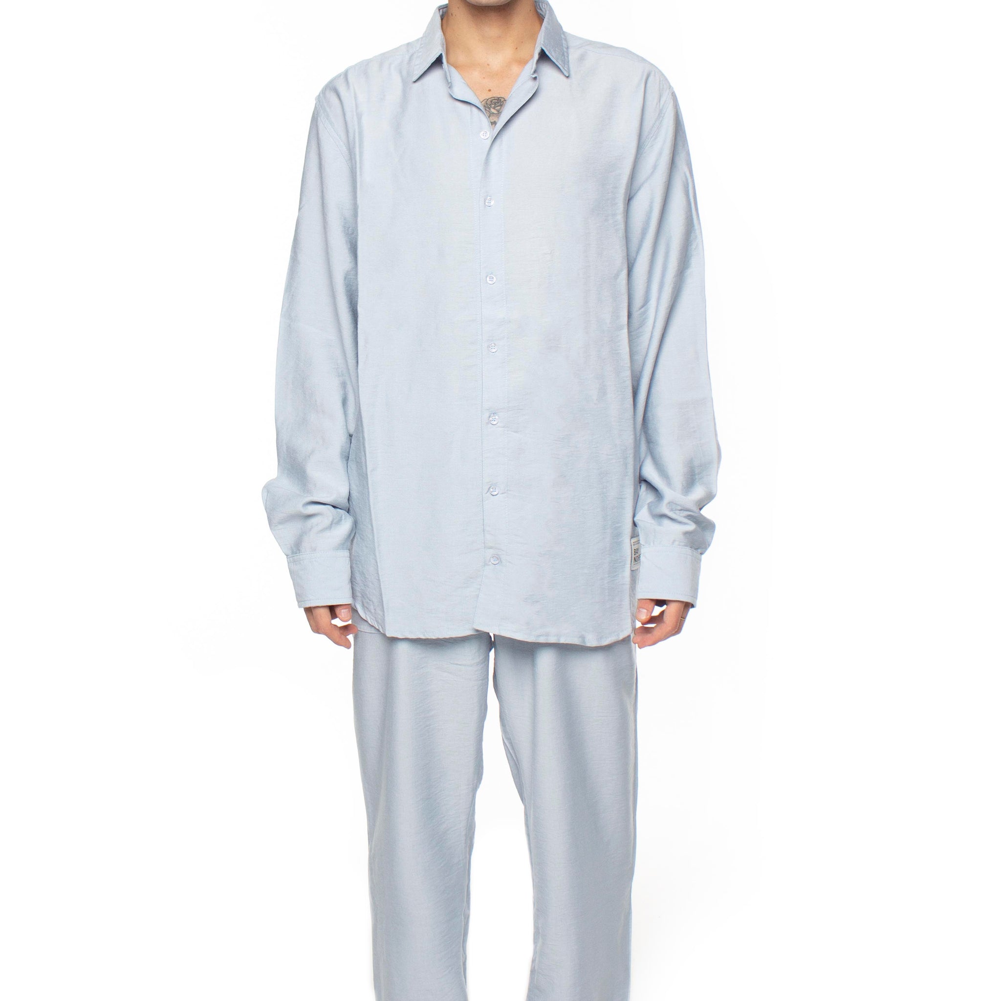 Baby Blue Linen Pants V2