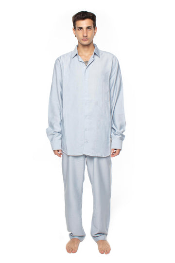 Baby Blue Linen Pants V2