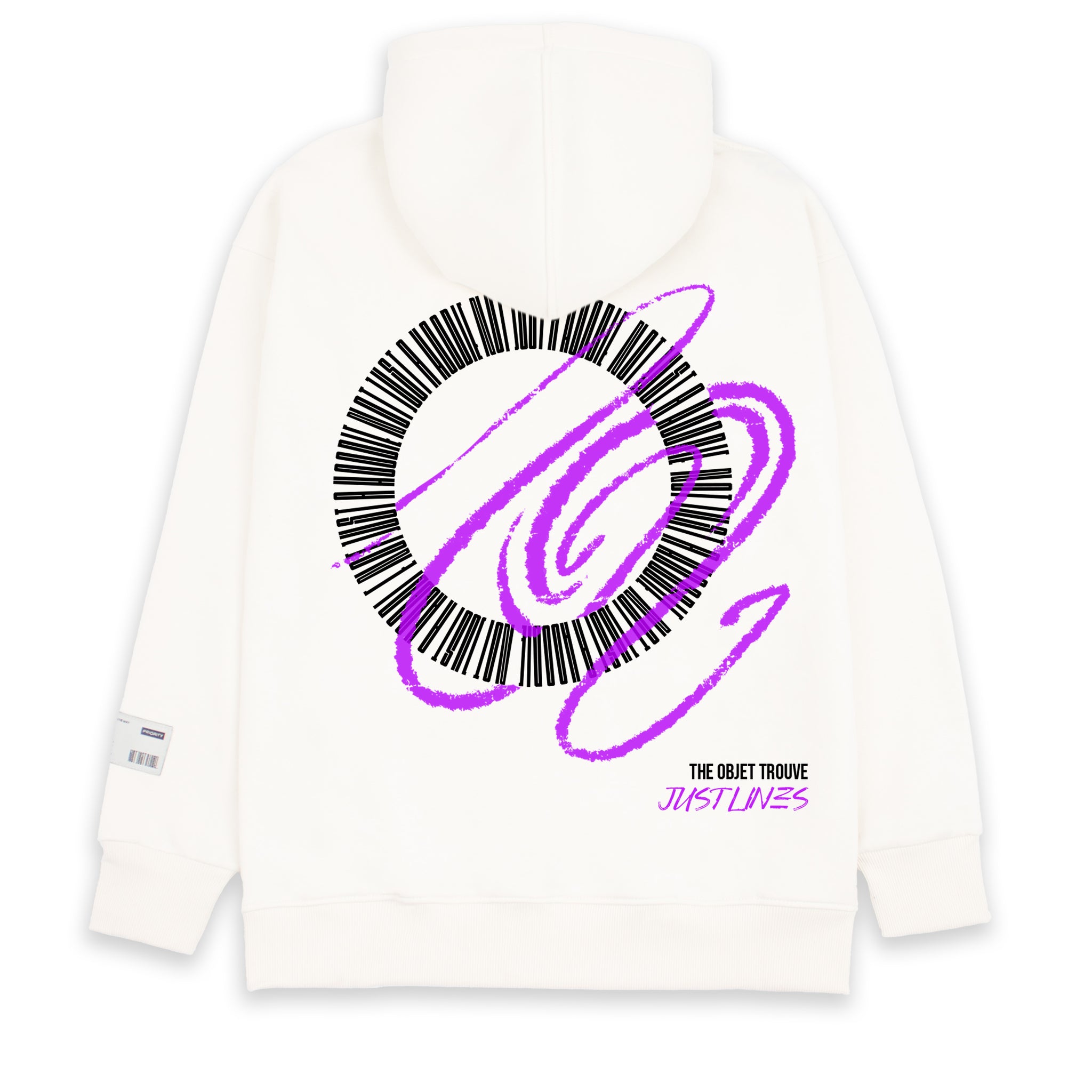 White Justlines678 Hoodie