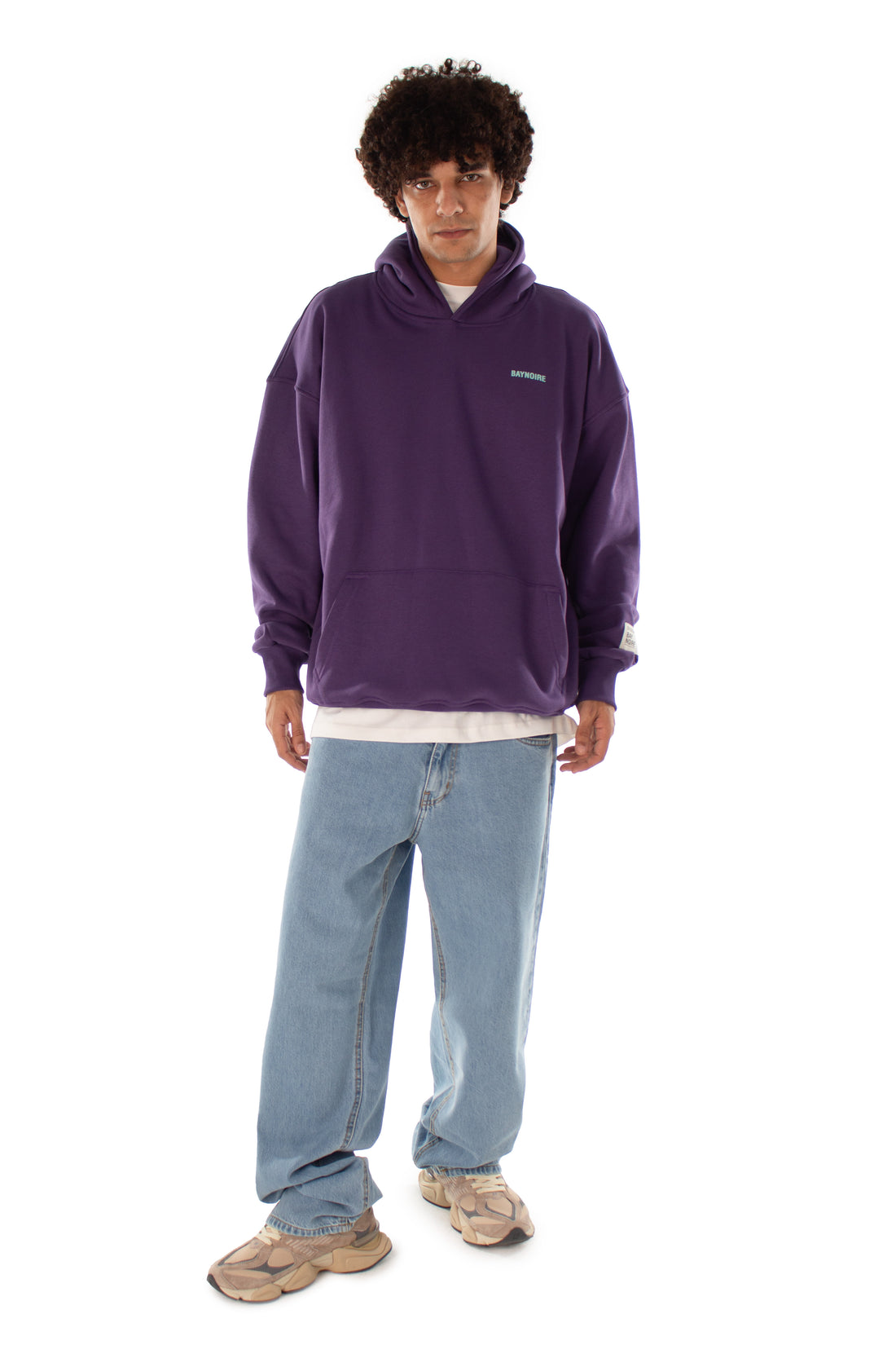 Purple Logo PL Oversized Hoodie