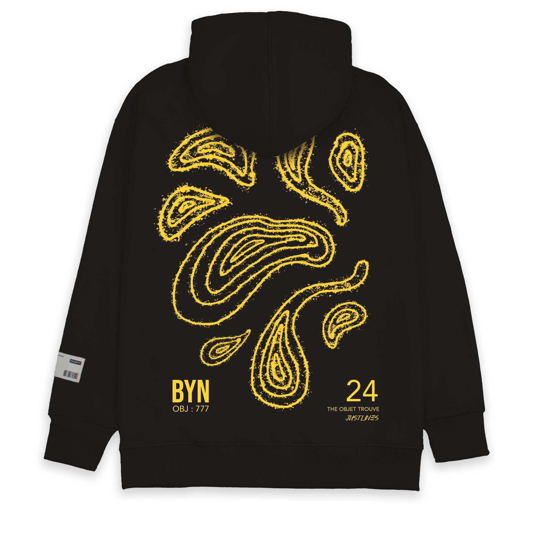 Black Justlines777 Hoodie