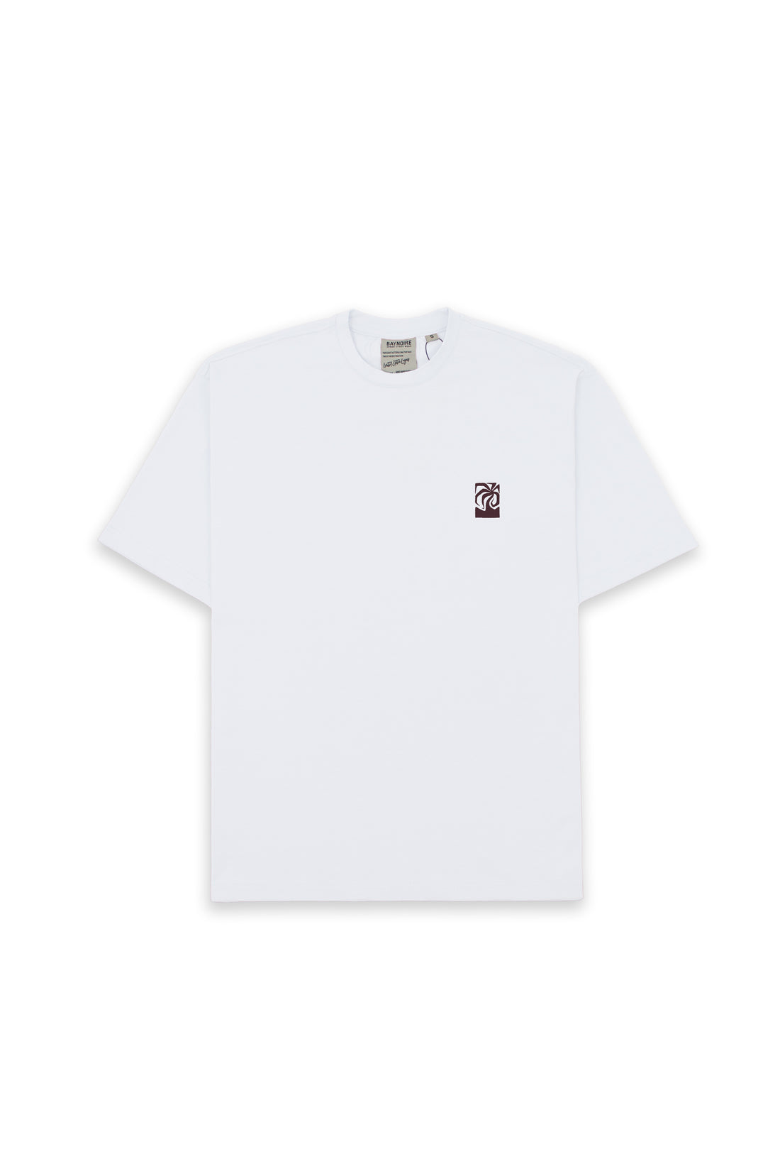 White Baynoire Denim ID Brown Ed. Oversized T-shirt