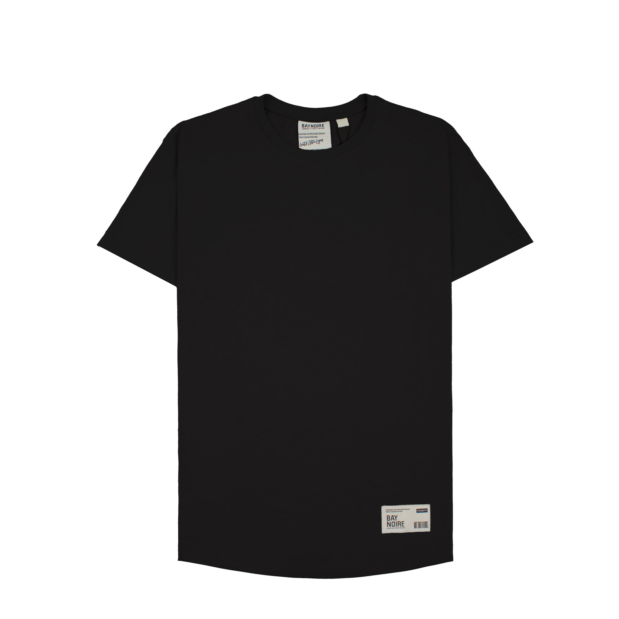 Black Longline T-Shirt