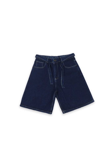 Dark Blue Denim Shorts