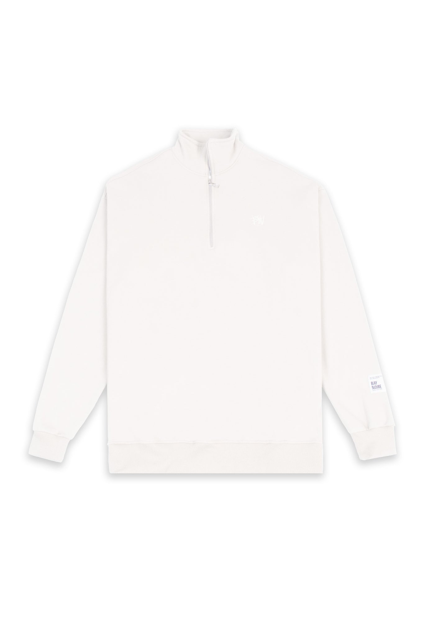 White EX Q-Zipper Sweatshirt