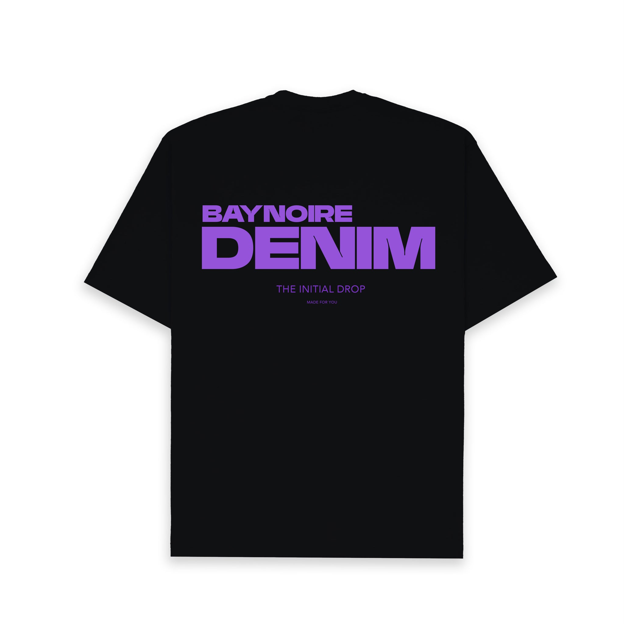 Black Baynoire Denim ID Purple Ed. Oversized T-shirt