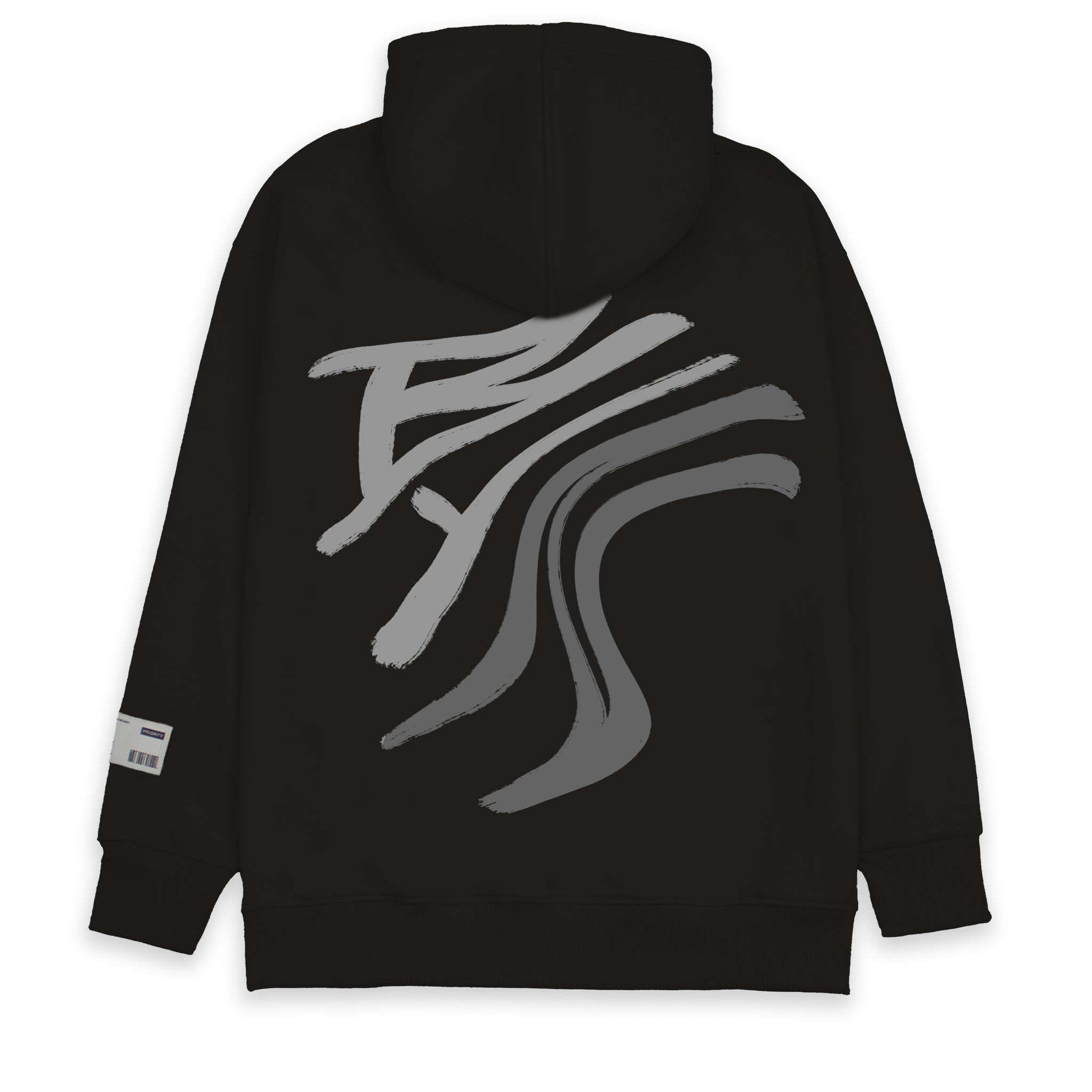 Black Juststroke101 Hoodie