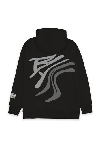 Black Juststroke101 Hoodie