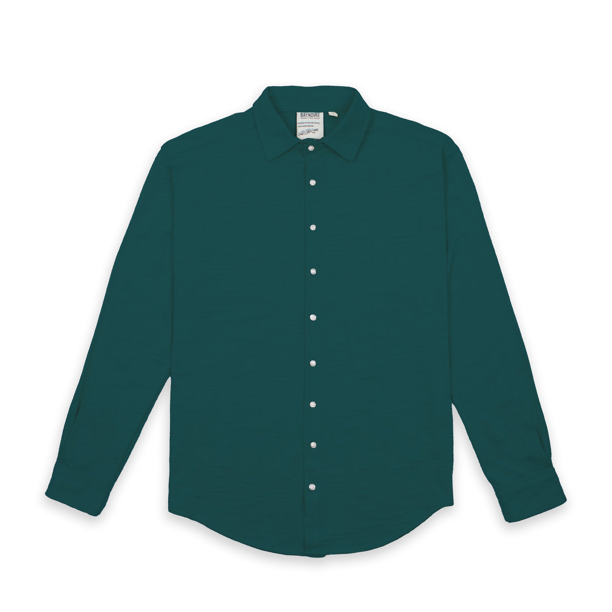 Teal Jacquard Long-Sleeve Shirt