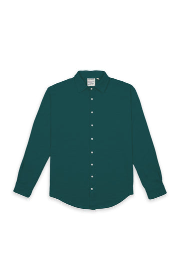 Teal Jacquard Long-Sleeve Shirt