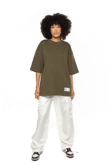 Cream Parachute Cargo Pants V2