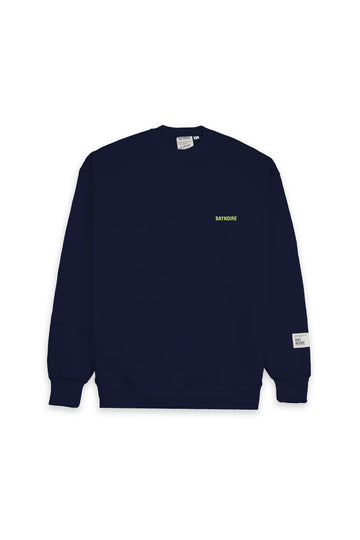 Navy Logo PL Oversized Sweatshirt